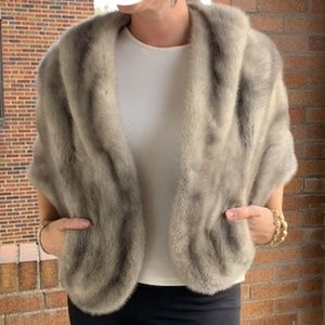1950’s Rare Gray Vintage Fur Cape